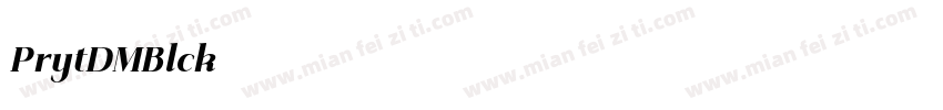 Priyati DEMO Black字体转换